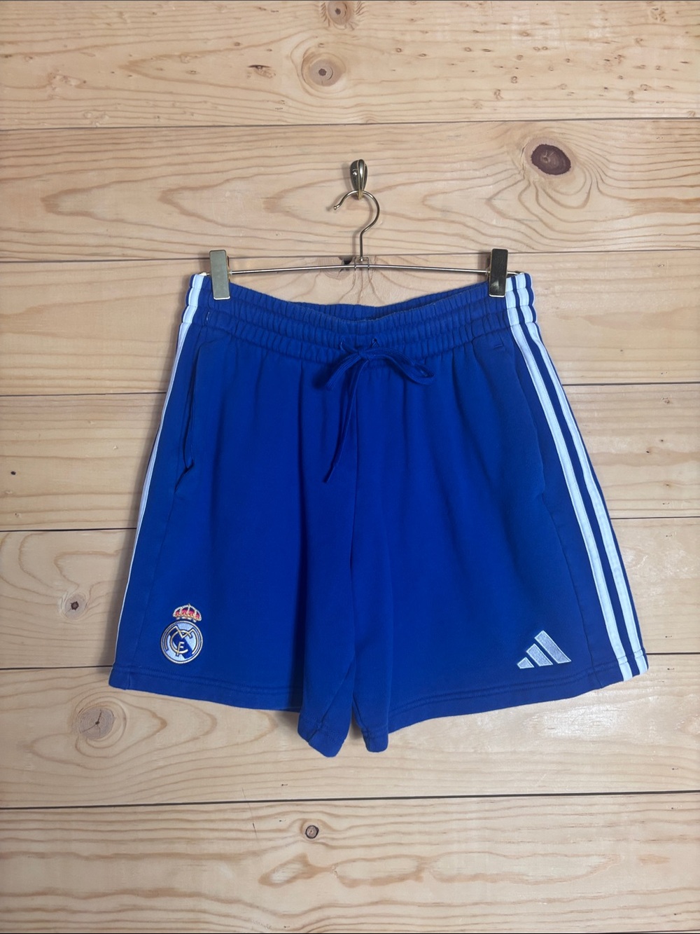 Adidas Real Madrid blue shorts